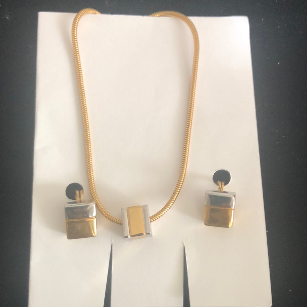 Vintage  Necklace and Monet earrings